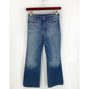 7 For All Mankind Blue Flare Jeans